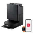 Roborock - QREVO EDGE 2X BLACK, Robot Aspirateur Laveur avec station, Puissance d'aspiration HyperForce 25 000Pa et double système enchevêtrements